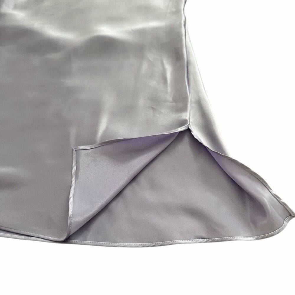Victoria’s Secret Satin Slip Dress Lavender Purple Cowl Neck Open Back Size S - Picture 6 of 9